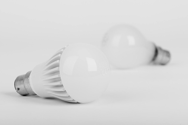 LED and incandescent bulbs