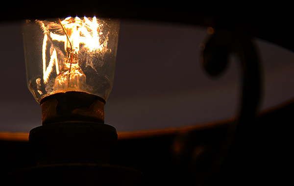 Light Globe Lit Up.