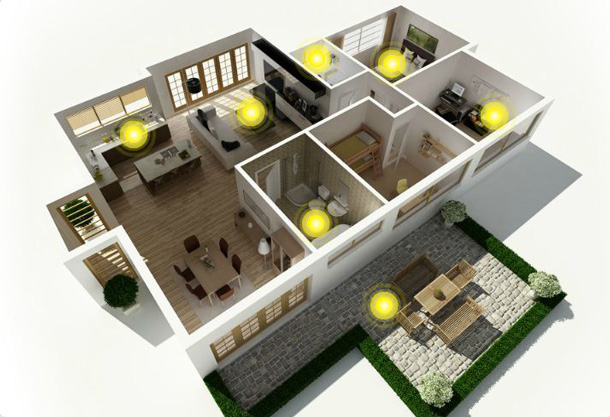 Efficient Lighting Interactive House