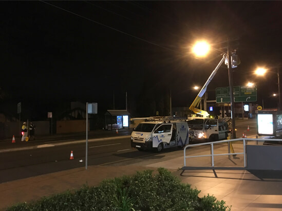 private power pole installation lane cove