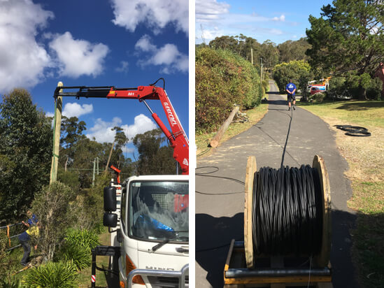 timber power pole replacement