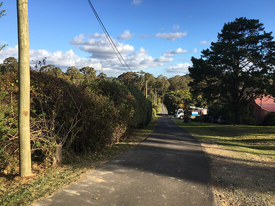 Finished Installation of Timber Power Pole