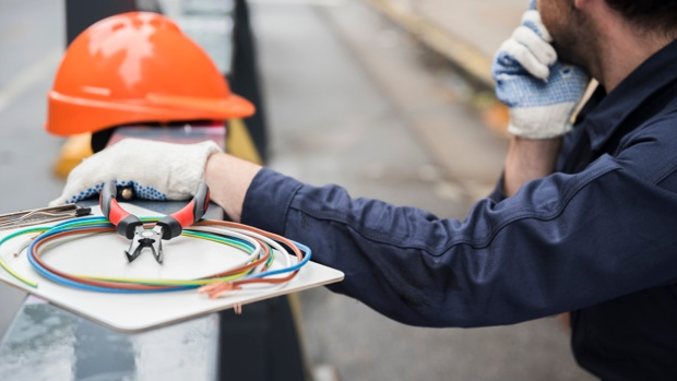 Level 2 Electrician Working